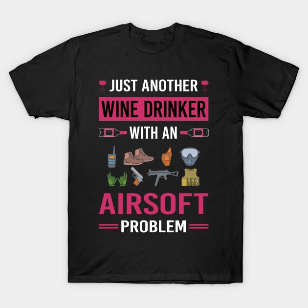 Wine Drinker Airsoft T-Shirt by Good Day